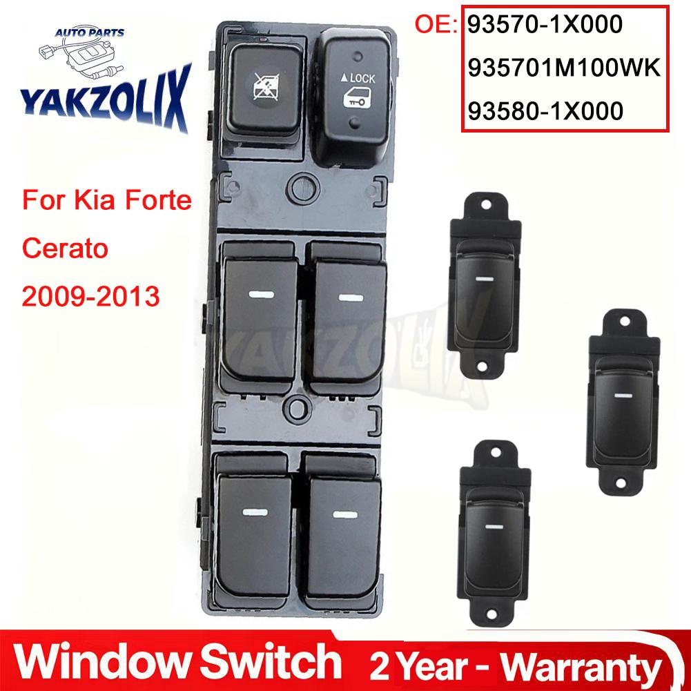 Front Left Power Window Switch For Kia Forte Cerato 2009 2010 2011 2012 2013 93570-1X000 935701X000 935701M100WK 93580-1X000