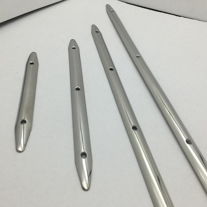 Protective Rub Strake Marine Rub Strip 8 Inch Stainless Steel Deck Accessory for Boat Yacht RV Mooring