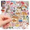 10/30/50pcs Fairy Tale Style Animals Pattern Stickers Kawaii Watercolor Decals DIY Diary Stationery Fridge Cute Cartoon Sticker