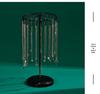 Rotating Jewelry Display Stand: 23-Hook Wrought Iron Rack for Necklaces and Bracelets, Detachable Board for Market Stall.