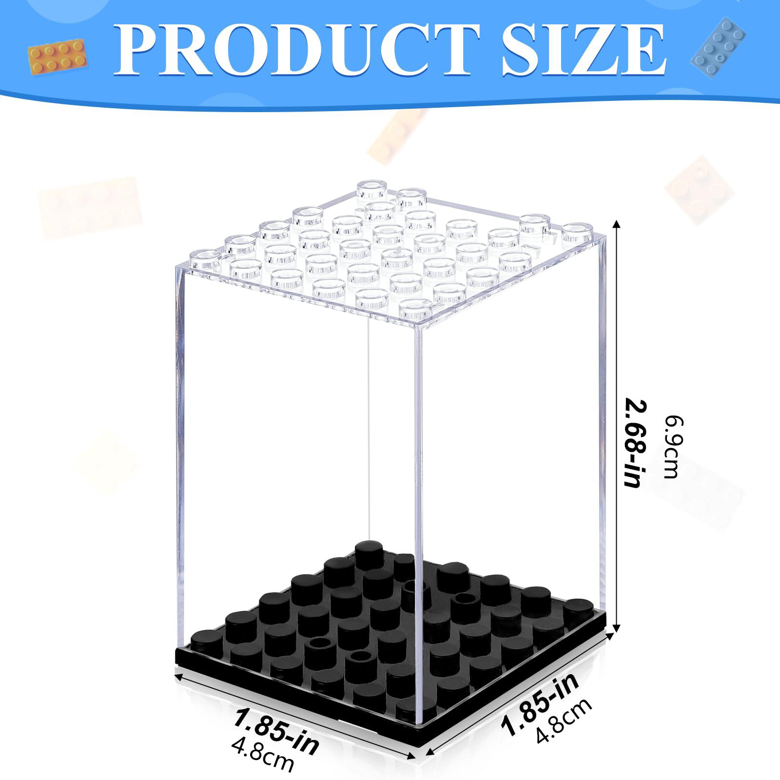 

Minifigures Display Case, Acrylic Building Block Display Box,Action Figure Toys Storage for Lego Minifigure,Gift for Lego Lover 4 pieces чистый