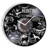 Wildlife Forest Hunting Animal Wall Clock Hunting Art Vinyl Record Wall Clock Home Wall Decoration Hunting Hunter Gift Watch