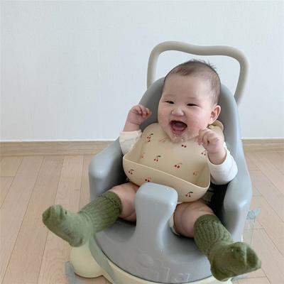 Koreaanse Stijl Baby Slab Ins Mode Waterdicht Siliconen Verstelbaar Anti-vuil Voedingsslab met Voedselzak