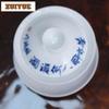 170ml Blau-Weiß Porzellan Figurenmalkunst Gaiwan Antike Teeschale Teeschale mit Deckel Set Teezubereitung Abdeckschale Teegeschirr Cha