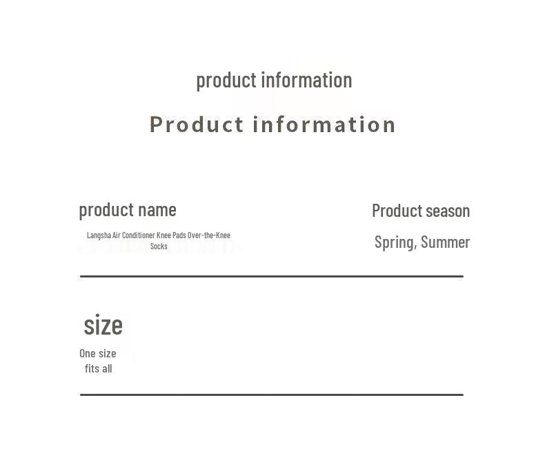 LangSha Women's Over-the-Knee Air Conditioning Stockings