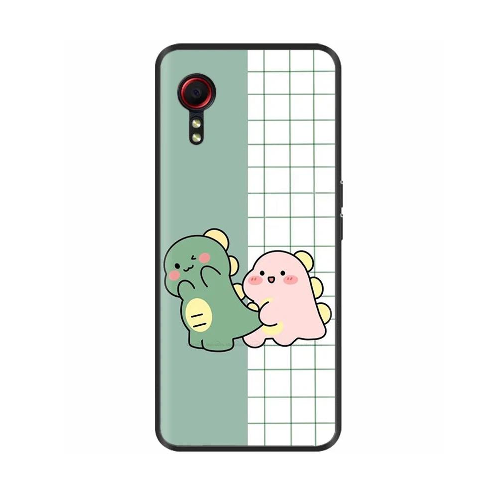 Per Samsung Galaxy Xcover 7 Custodia Morbida Liscia Silicone Liquido Cartoon Guscio Telefono Per Samsung XCover7 Cover Posteriori Protettive in TPU