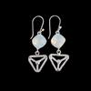 Milky Opal Gemstone 925 Sterling Silver Jewelry Handmade Earrings 2.00" For Gift EE-45-14