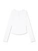 LA MAISON STUDIO Women'S Slim Fit Spandex Henley Neck White (Fce3Ts506W)