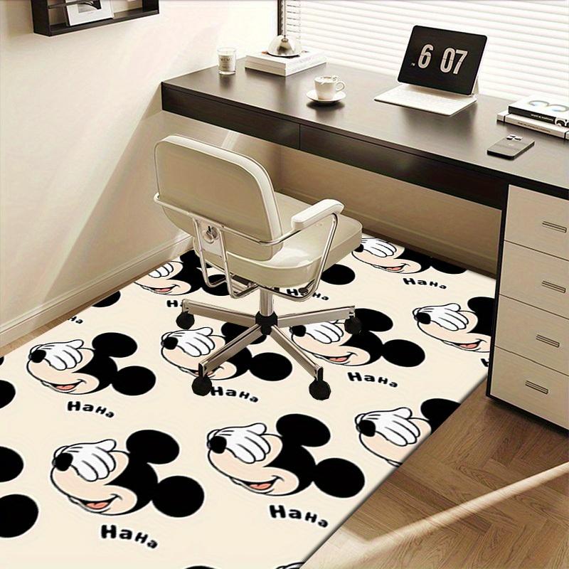 Mickey Mouse,Laughing,Pattern Office Carpet Soft Polyester Entrance Carpet Washable Non-slip Machine Washable Indoor Carpet Living Room Bedr