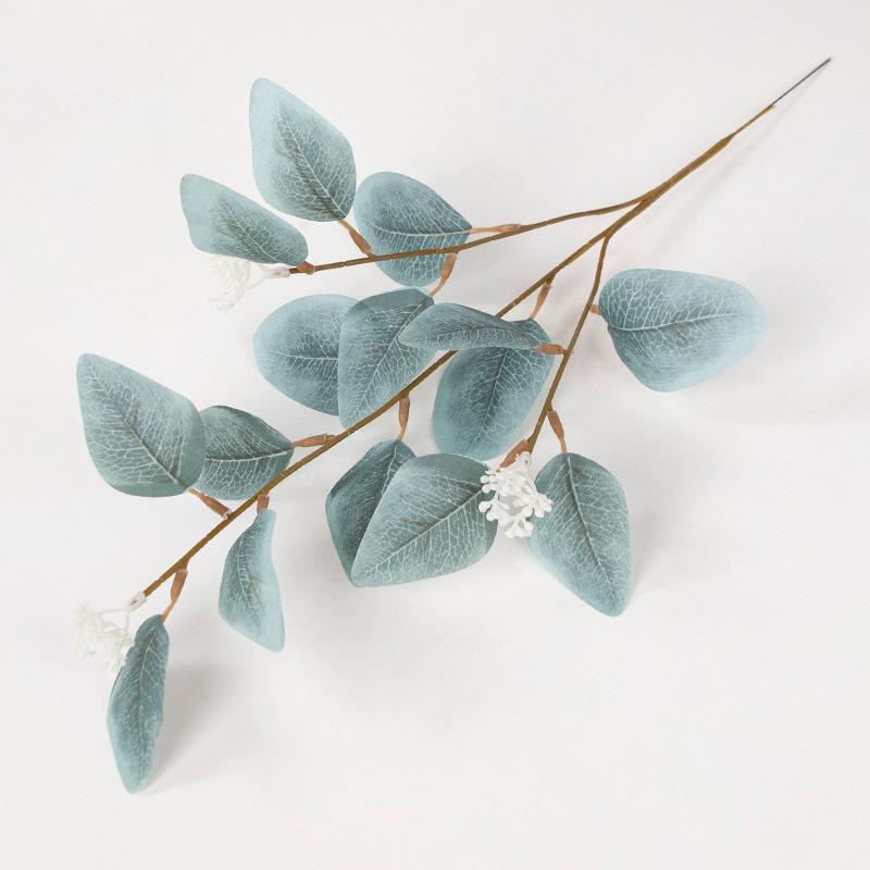 3 Forks with Fruit Eucalyptus Leaves, Green Plants, Eucalyptus Apple Leaves, Wedding Flowers, Leaf Materials, Home Decoration Ornaments