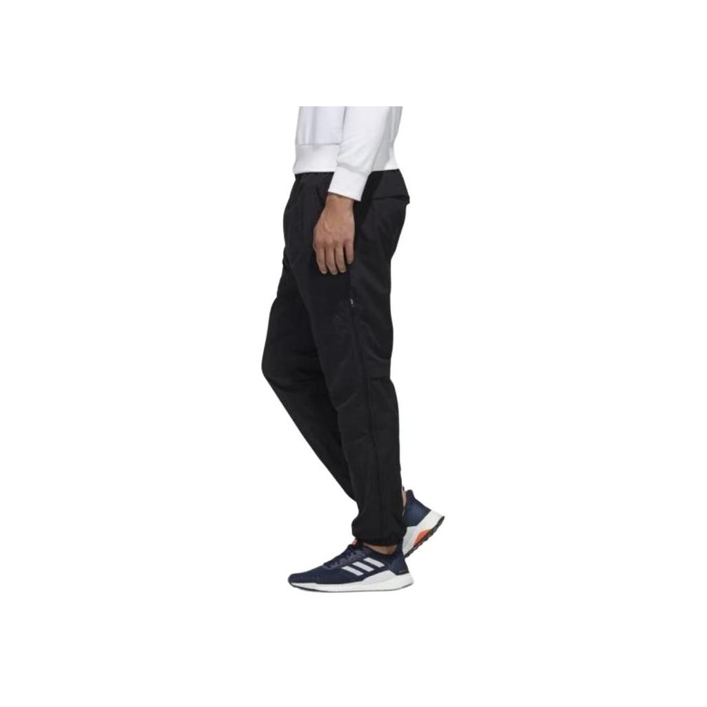 Adidas Must Haves Fashion Letter Loose Comfortable Breathable Sports Long Pants Men bottoms Black FM5428