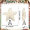 Christmas Star Tree Topper Star Shaped Christmas Tree Topper Cute Tree Topper Ornaments Plush Christmas Toppers Star Holiday