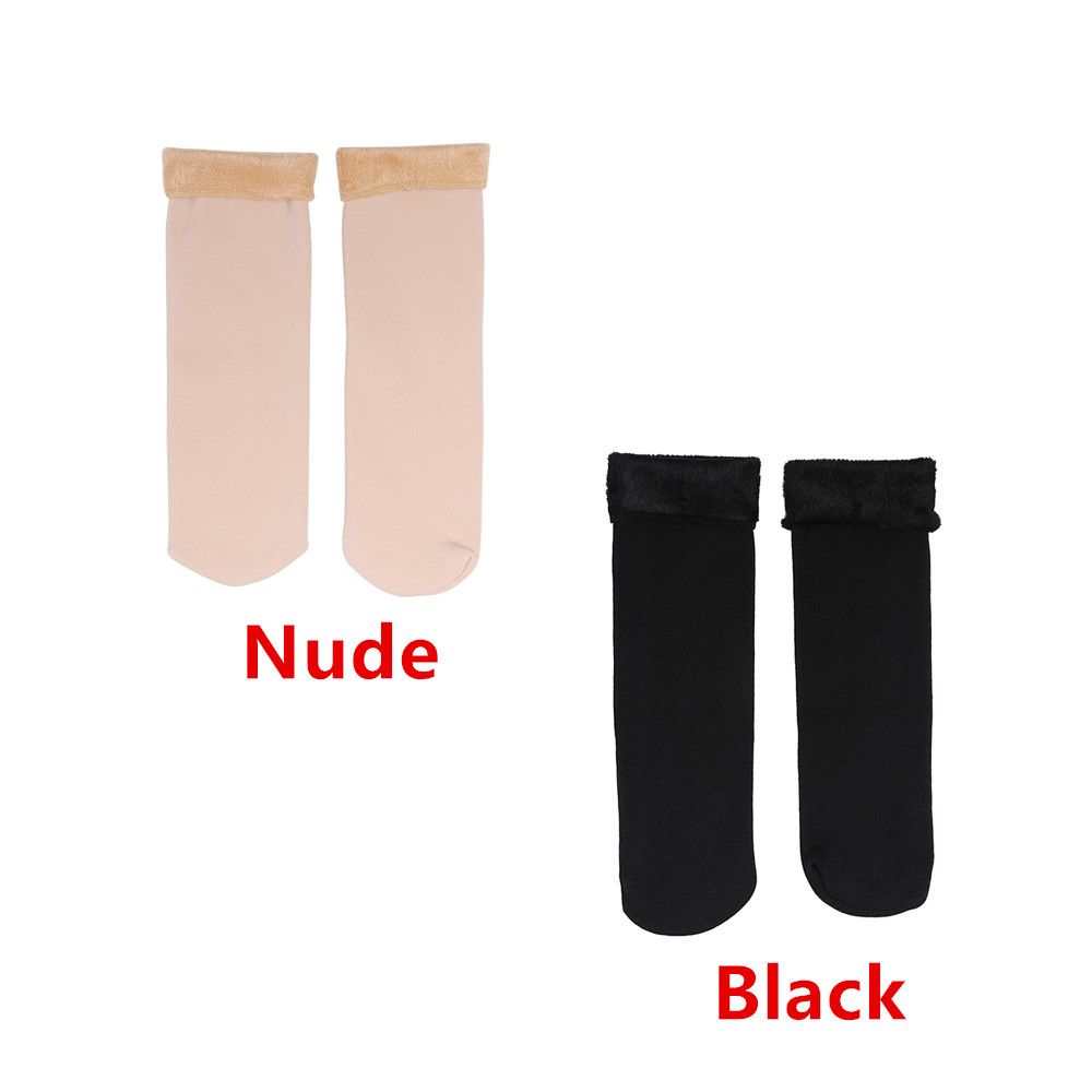Home Seamless Thermal Cashmere Thicken Socks Wool Hosiery Velvet Floor Stocking