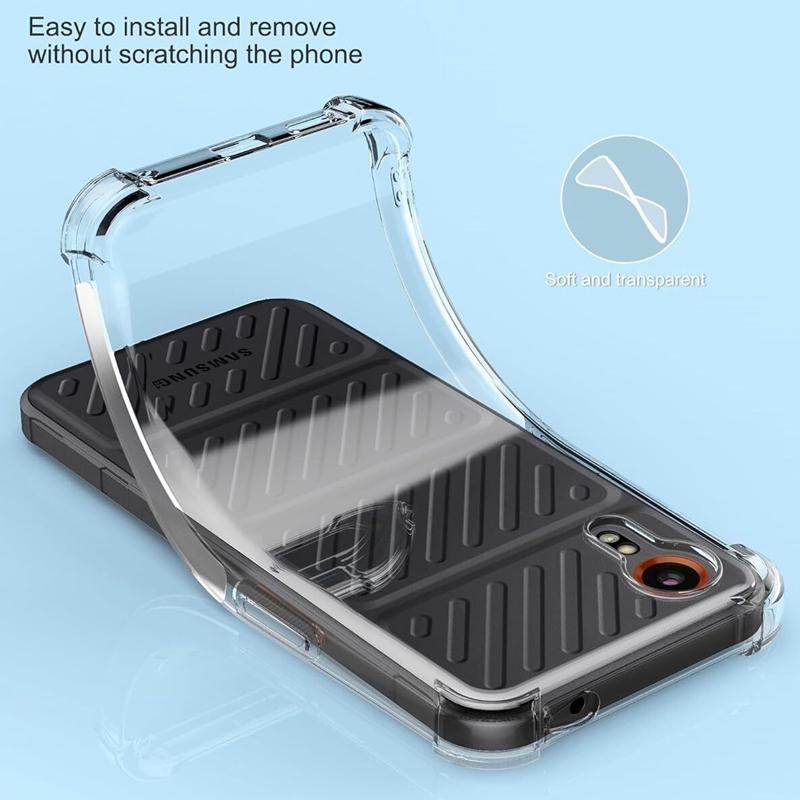 Støtsikkert Airbag TPU-deksel for Samsung Galaxy Xcover 7 Xcover 6 Pro 5 Beskyttelsesdeksel Capa Fundas Coque