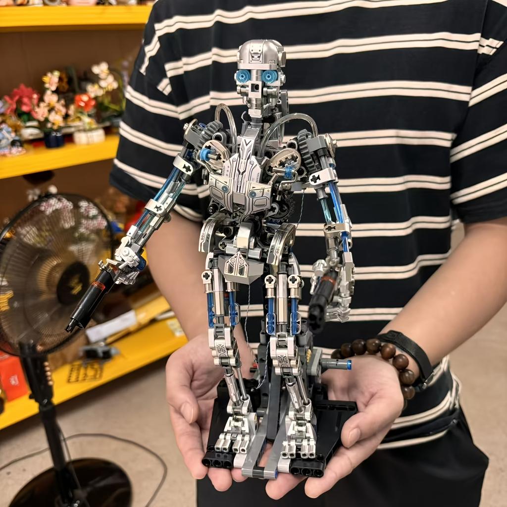 Technology Series Skeleton Robot Building Block Set, Home Decoration, Fun Building Block Set, Perfect Gift For Valentine'S Day, Halloween, Birthdays