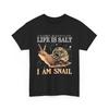 Life Is Salt I Am Snail Funny Vintage Japanese Shirt