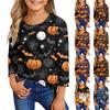 Children's Casual Three-quarter Sleeve Round Neck Top