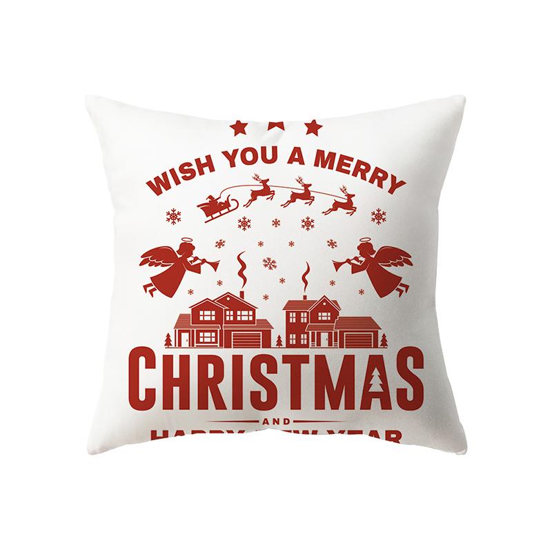 Χριστουγεννιάτικη Διακόσμηση Χριστουγεννιάτικο Θέμα Εκτύπωση Σχέδιο Κάλυμμα Μαξιλαριού Διακόσμηση Σαλονιού Σπιτιού Κάλυμμα Μαξιλαριού Μαξιλάρι
