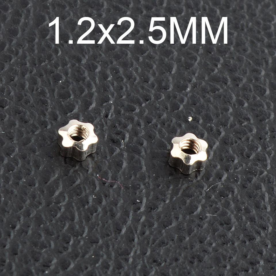 

500pcs Glasses Screw Plum Nuts 1.2mm 1.4mm Nut Cap Eyeglasses Repairing Parts