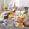 1pc Kawaii Animals Blanket Warm, Cozy, And Soft, Suitable for Sofas, Beds, Cars, And Office Use.Perfect for Camping And Travel, Making It a Great Gift