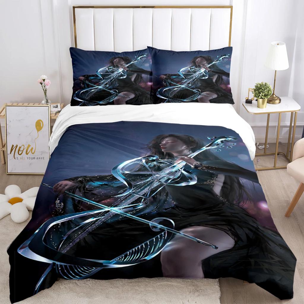 Bivariate ghostblade Print Three Piece Bedding Set Fashion Article Children or Adults for Beds Quilt Covers Pillowcases  Gift