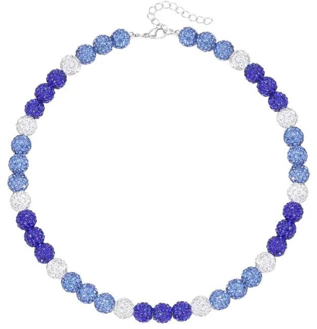 Men'S Colorful Diamond Ball Necklace Hip Hop Athletic Ball Fashion Athlete Star Jewelry