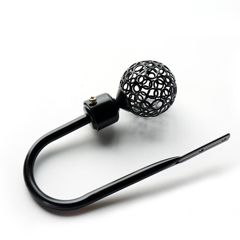 1Pcs New Large Stylish Curtain Hold Back Metal Tie Tassel Arm Hook Loop Holder U Shaped Round Window Wall Decoration Hanger 2023