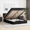 VidaXL Ottoman Bed with Mattress & LED Black 140x200cm Faux Leather 3312157