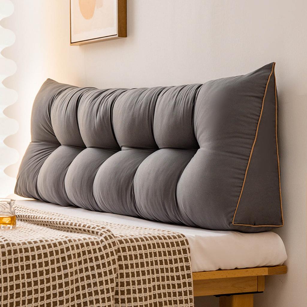 Headboard Pillow For Single Twin Bed,Reading Pillow Large Bedside Backrest Back Support Cushion For Sitting In Bed Lumbar Support Bolster
