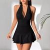 Women's Fashion Casual Suspender Sexy Camisole Sleeveless Backless Lace-up Dress