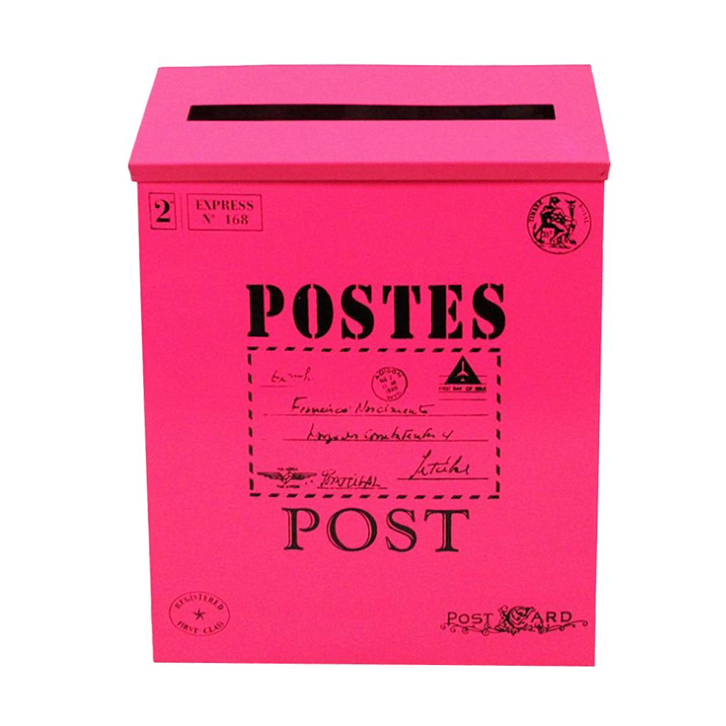 Waterproof Outdoor Metal Post Box Letter Mailbox Wall Mounted - Door Mailbox