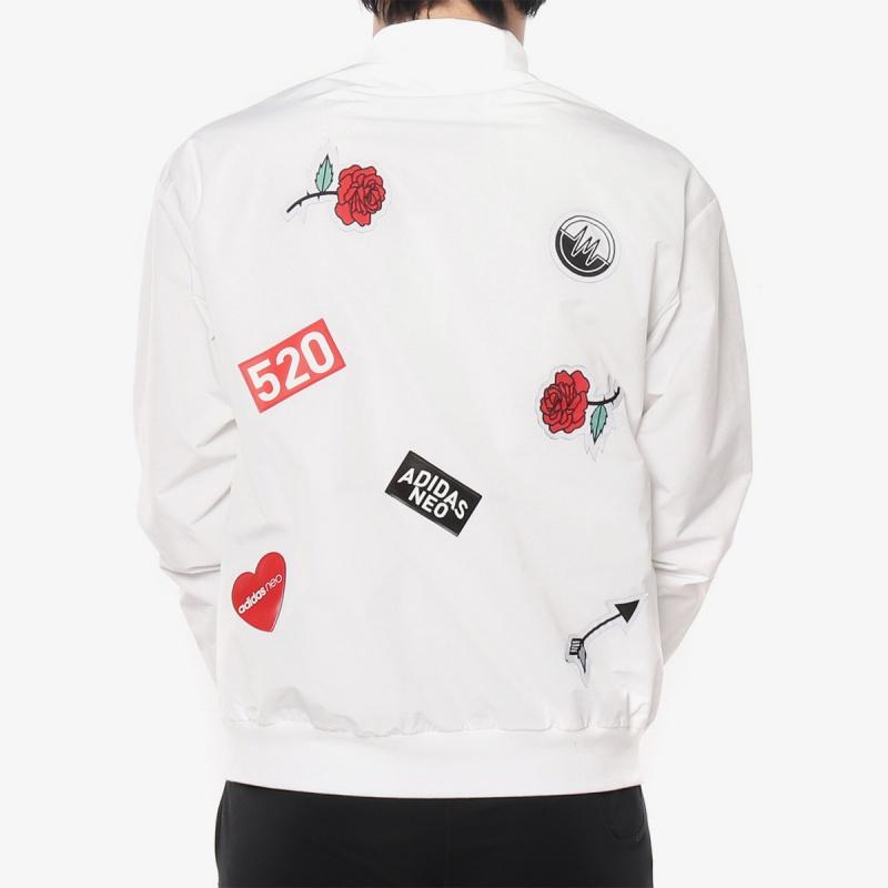 Adidas Casual Sports Baseball Jacket Men Outerwear White EI4442