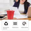 Car Trash Bin Can Garbage Outdoor Trashcan Debris Storage Flowerpot with Lid Disposable Red Mini Wastebasket Trash Office