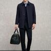 EMZ Men's 100% Wool Long Overcoat