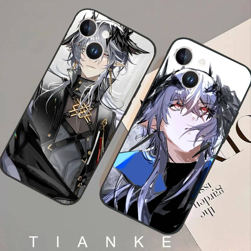 Logos Animated Game A-Arknights Phone Case For IPhone 17 Air 16 15 14 13 Pro Max 11 12 Black Silicone Cover