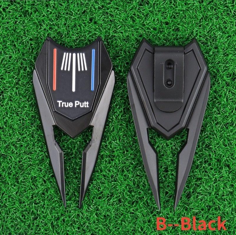 1 Pcs Metal Golf Fork Multifunctional Green Fork Set Magnetic Iron Marker Golf Ball Divot Tool