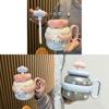 Sanrio Cat Plastic Cup With Straw Sealed Leakproof For Gifts And Outdoor Use