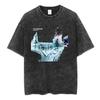 T-shirt Stampa Classica Radiohead Rock Band Uomo Donna Streetwear Harajuku Moda Hip Hop Larga Casual Oversize Cotone Lavato Vintage Top Estivo Nuova Maglietta