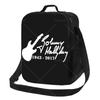 Sac à déjeuner en maille Johnny Hallyday avec bandoulière réglable Sac isotherme réutilisable Bento pour le travail Pique-nique Plage