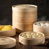 24cm Bambusdämpfer-Set mit 2 Etagen und 1 Deckel
