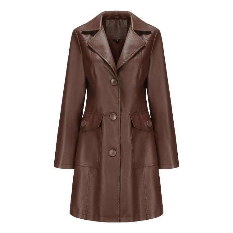 Slim Fit Womens Leather Jacket Fashion