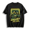 T-shirt Stampata Campioni Super Fuoristrada Più Potenza Non Fermarti Top da Esterno Maglietta in Puro Cotone