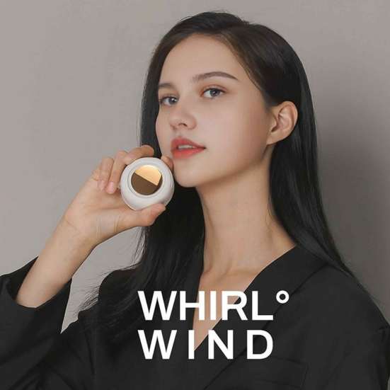 Personal Cooling Fan Strong Airflow Adjustable 3-speed Waist Fan Portable Silent Mini Bladeless Electric Fan