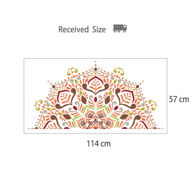 Colorful Mandala Lotus Flowers Wall Sticker Symbol Namaste Removable Vinyl Decal Decor Bedroom Meditation Yoga Studio Posters