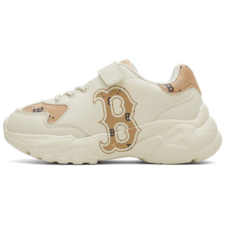 MLB 24SS Vielseitige Einfache Low-Top Freizeitschuhe für Kinder Kindersneaker Off-White 7ASHCM24N-43CRM 31 white