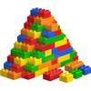 Conjunto Grande de Blocos de Construção HIUME 4 Brinquedo Compatível para [Alto Valor] 150 Peças (5 Cores, Formas) - Duplo/Anpanman [Educacional para Bebês]
