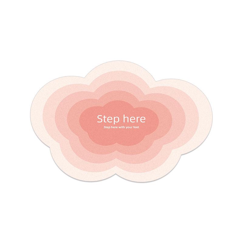 Diatom Mud Absorbent Floor Mat Cloud Series Bathroom Bathroom Door Entry Entry Non-slip Foot Mat Toilet