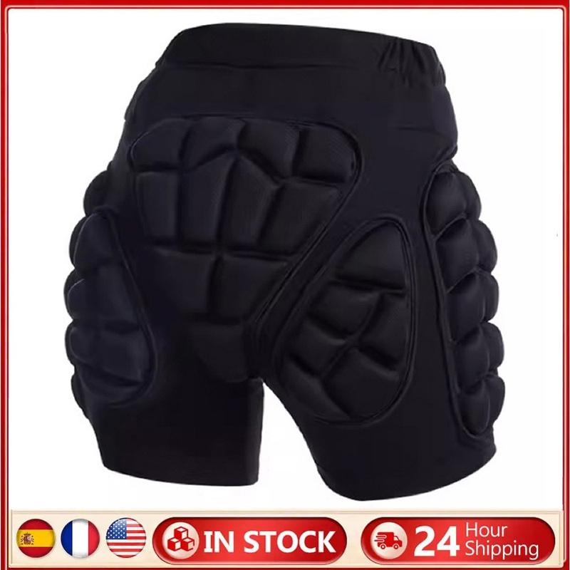 3D Protective Padded Shorts Breathable Winter Skating Protective Hip Pad EVA Short Pants Protection for Hip Butt and Tailbone