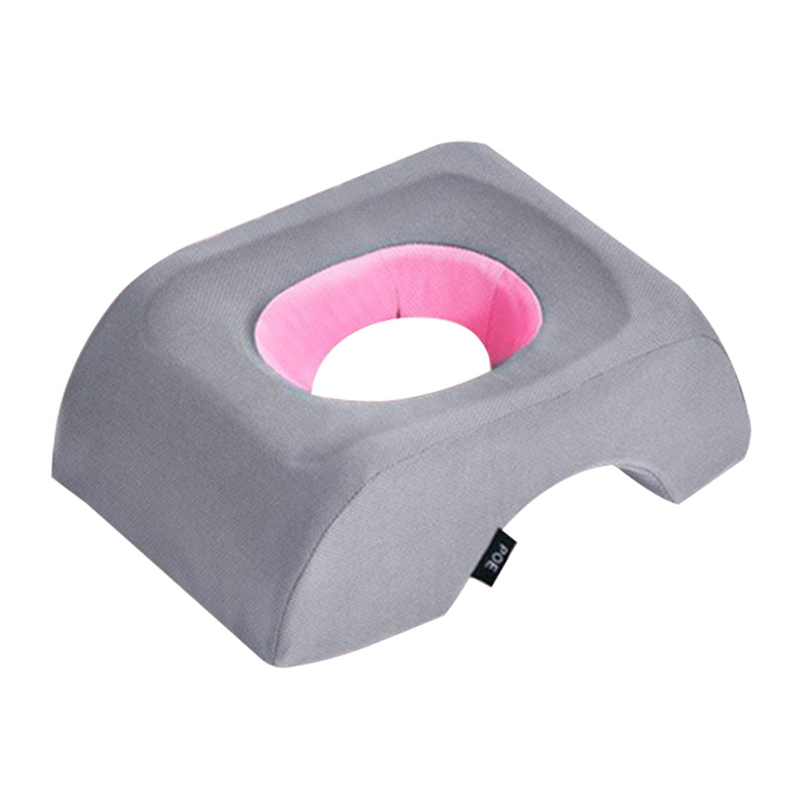 

Face Down Pillow Soft Polyester Anti Slip Home Massage Cushion for Quick Sleep Bedroom Rest розовый
