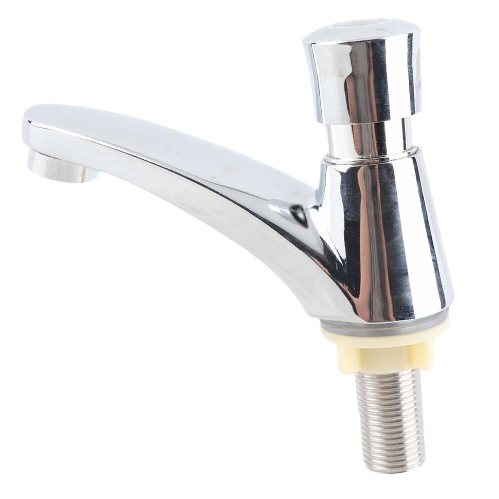 Automatic Shut Off Water Tap Alloy Basin Sink Tap Commercial Grade Faucet Factory